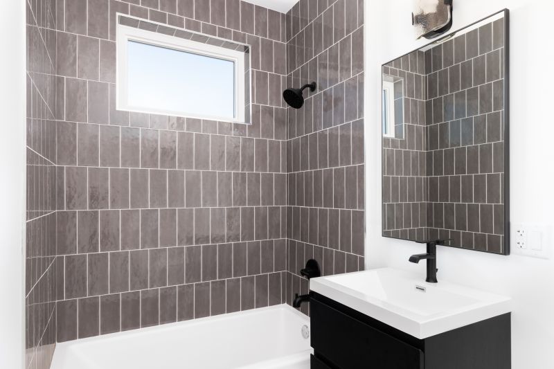 Bathroom with Modern Tile Design